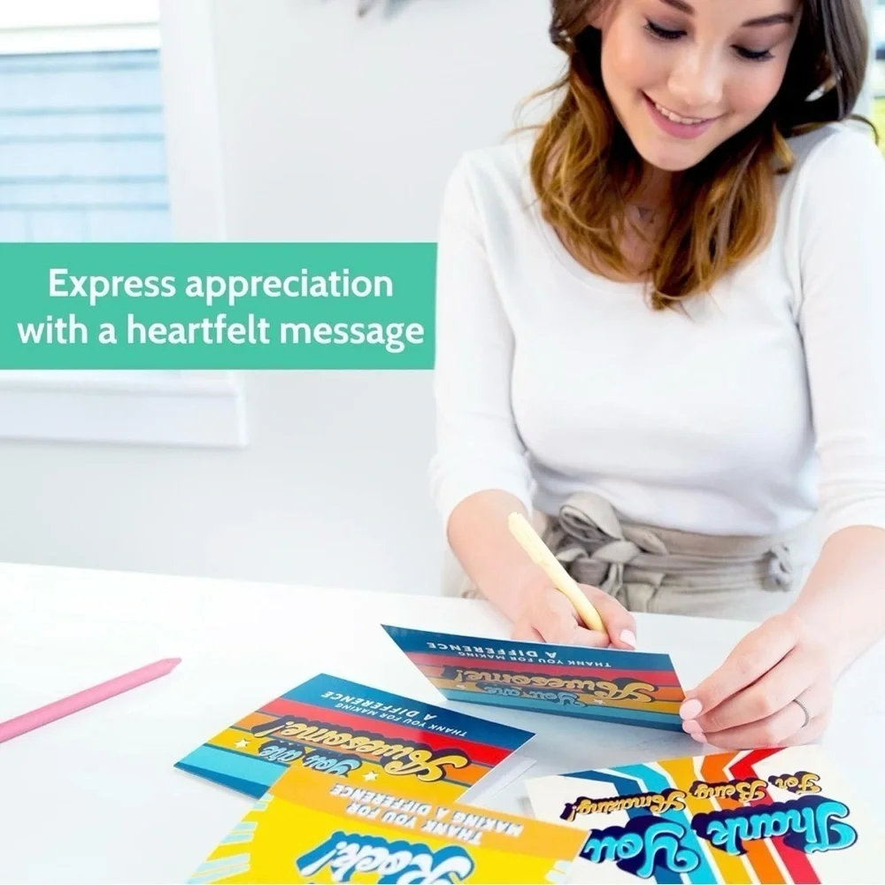 NWT T Marie 24 Retro Appreciation Cards + Envelopes
